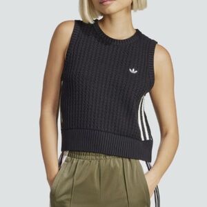 Adidas Black Knit Tank Top